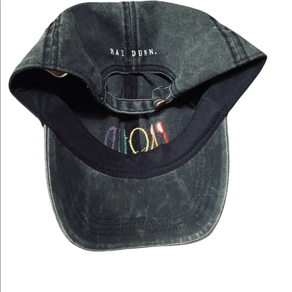 Rae Dunn Hat Proud Pride Rainbow O/S Adjustable Baseball Cap Distressed Black - Picture 6 of 6
